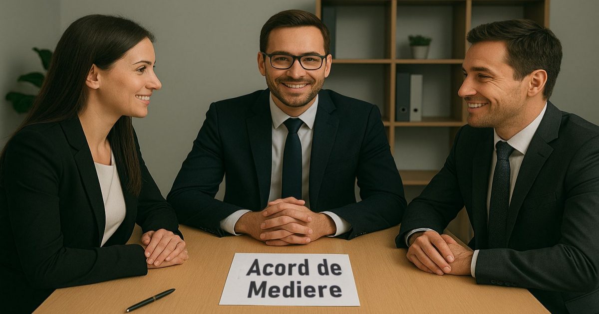birou de mediator cu acord de mediere incheiat