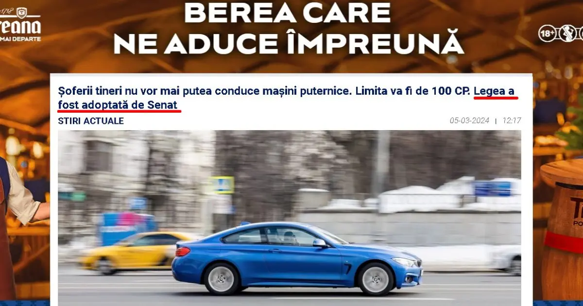 lege adoptata titlu de presa gresit